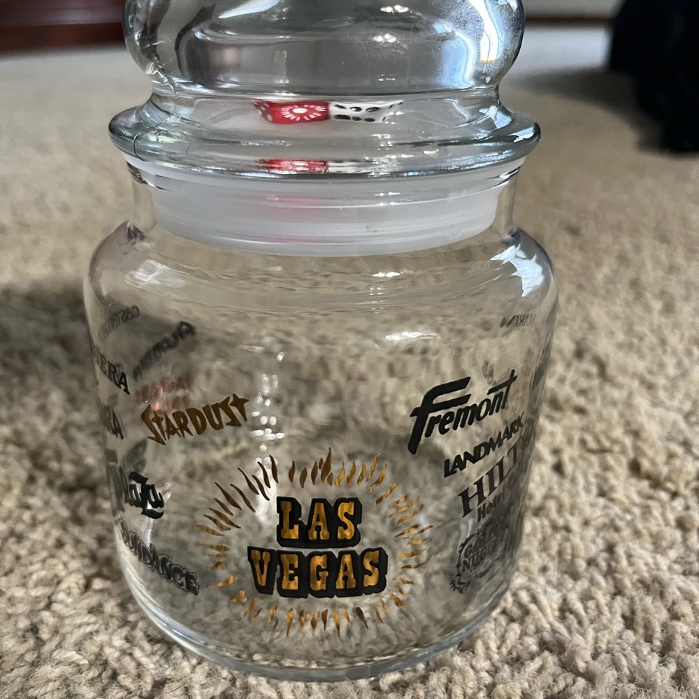 Las Vegas Souvenir Glass Jar